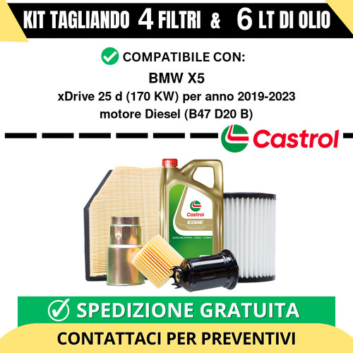 Tagliando per bmw xdrive25d - tagliando,