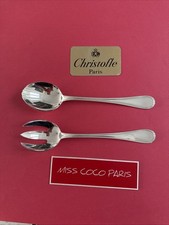 Posate Servizio Insalata Christofle Perles 24 CM Metallo Argento Molto Bel Nuovo