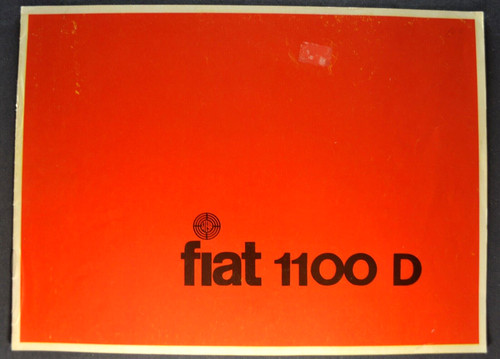 Catalogo fiat 1100d - fiat, berlina