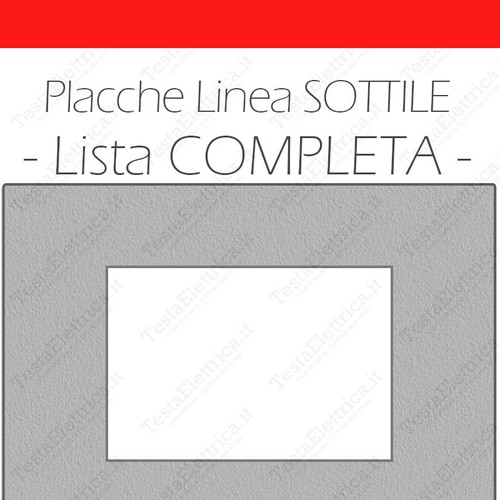 Placche compatibili bticino - placche,