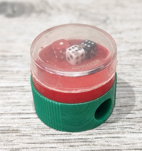 Temperamatite verde rosso - temperamatite, verde/rosso