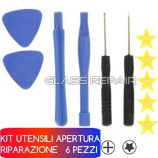 KIT UTENSILI RIPARAZIONE Set LEVE CACCIAVITI 6 in 1 per Apple iPhone SAMSUNG HTC