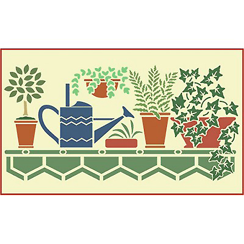 Tencil mensola giardino - giardino, trompe