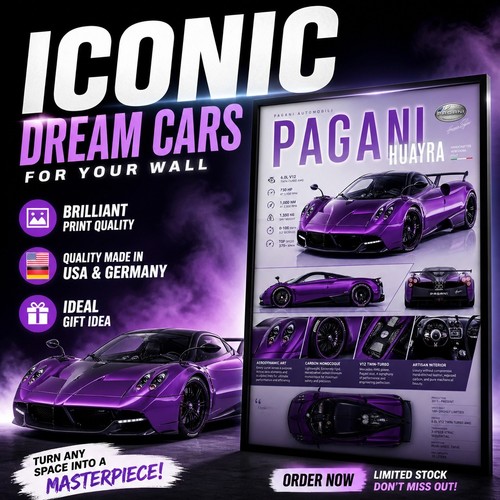 Pagani poster per - garage, uomo