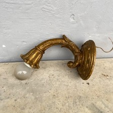 ANTICA APPLIQUE IN LEGNO DORATO LAVORATO D'EPOCA