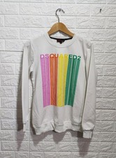 Felpa dsquared2 bianca con - bianca,