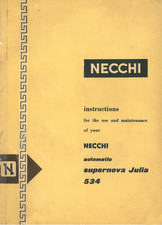 Necchi Supernova Julia 534 Manuale Istruzioni Manuale Utente: Bobina Rilegata 66 Pagine