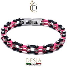 Bracciale catena moto acciaio