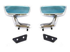 Kit specchietti retrovisori esterni cromati Li & Re per Mercedes W113 280SL / 250SL tardi