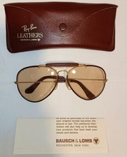 Ray-Ban Leathers B&L 70/80'  Vintage Photochromic Never Used Men's Ordinary Size