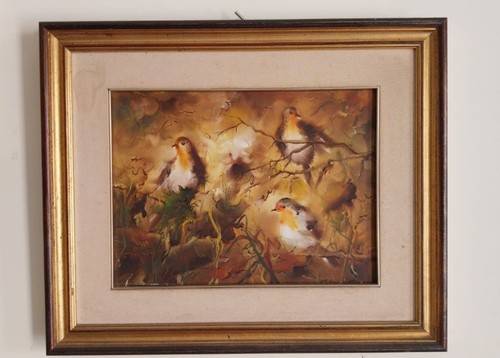 Quadro originale con - , uccellini