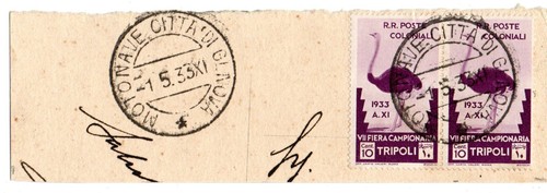 Libia 1933 frammento - libia,