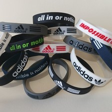 10pz Bracciale Silicone Uomo/Bambino Braccialetto Gomma Adidas Baller Band Sgombero!