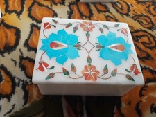 Portagioie in marmo bianco 6