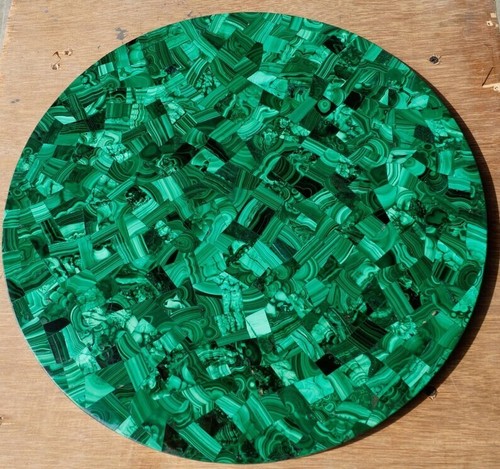 Tavolo pietra malachite - pietra, fatto