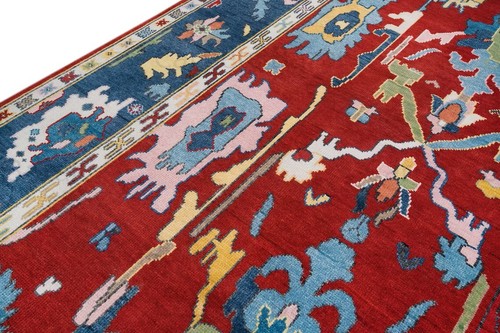 Tappeto oushak rosso blu - tappeto, e