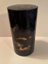 scatola latta vintage Per Il Te Lacca Cinese