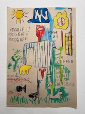 Dipinto su carta Jean Michel