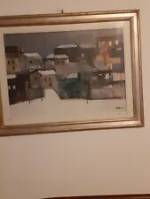quadro Bettarini 50x70 tetti innevati