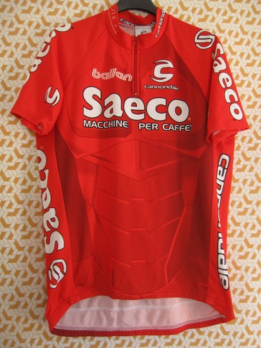 Maillot cycliste saeco ballan - maillot,