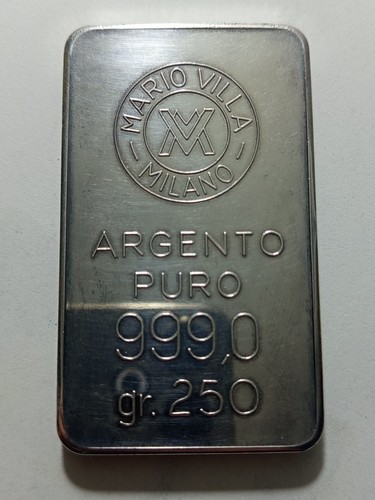 Lingotto argento 250 grammi - 250,
