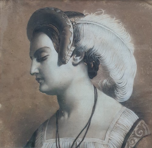 Disegno gesso nera - nera, bianco