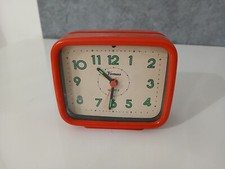 Orologio Sveglia da Tavolo Comodino Rosso Venus al Quarzo Vintage