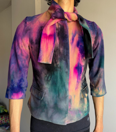 Giacca donna lana tie dye - giacca, xs