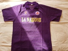 Maglia calcio vintage Fiorentina 1989/90 marca ABM Sponsor La Nazione