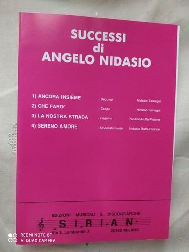 Angelo nidasio successi di - nidasio,