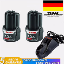 2x per Bosch GBA 12V 4.8Ah
