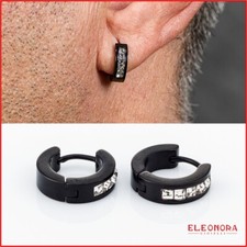 orecchini da uomo in acciaio