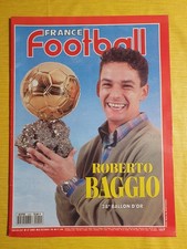 France Football 1993 Baggio Ballon d'or Laudrup Juve pallone d'oro Milan Cantona