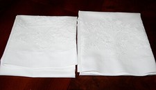 Tende/Asciugamani Coppia • Ricamate a mano • Vintage 