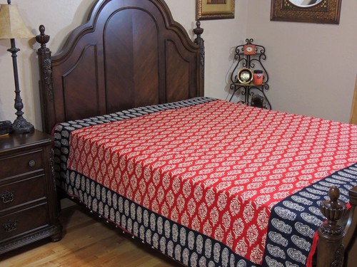 Copripiumino rosso paisley - copripiumino,