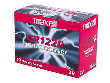 10 x Maxell CR1220 Pile Bottone Batterie Battery Coin CR BR DL ECR KCR LM 1220