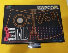 Capcom Power Stick Fighter SCHEDA REG SEGA MEGADRIVE IN SCATOLA + ADESIVI