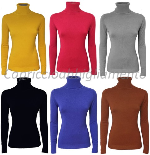 Maglione donna collo alto - collo,