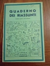QUADERNO DEI RIASSUNTI - TERZA
