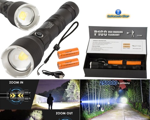 Torcia led ricaricabile - torcia,