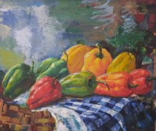 Dipinto olio su tavoletta - dipinto,