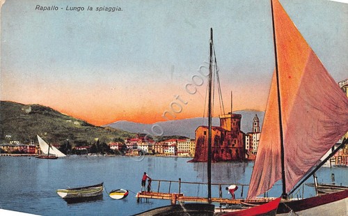 Cartolina rapallo lungo - rapallo,
