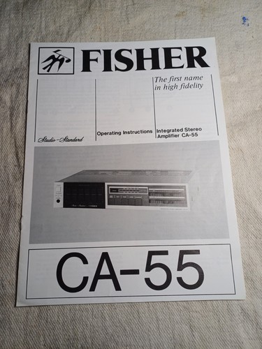 Fisher amplificatore - ca-55,