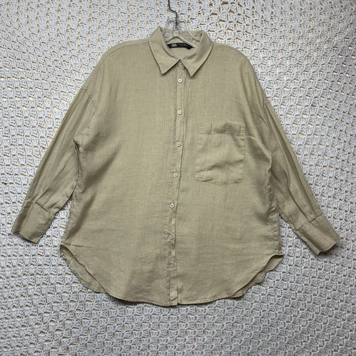 Camicia zara 100 lino top - zara,