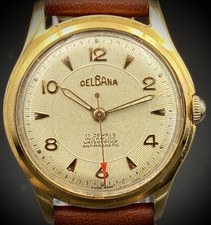 🇨🇭 OROLOGIO DA UOMO antimagnetico DELBANA vintage made in SVIZZERA 17 gioielli incablocco