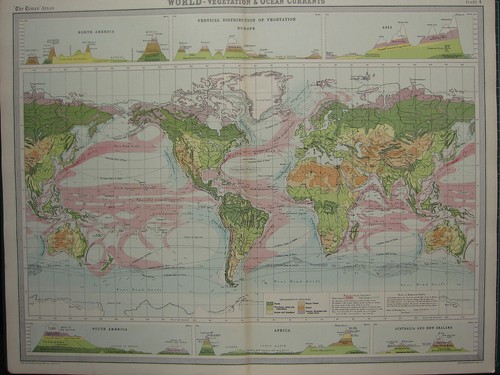 1920 grande mappa mondo - grande, ~