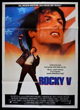 M182 MANIFESTO 2F ROCKY V 5  SYLVESTER STALLONE TALIA SHIRE BOXE PUGILATO SPORT 