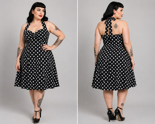 Abito vintage cotone - abito, in