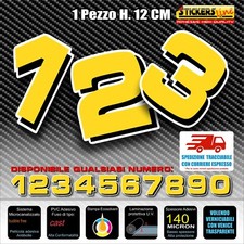 Adesivi numeri gara M9 numeri