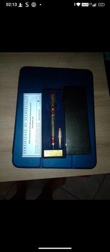 Penna stilografica placcata